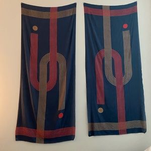 Set of two Block Shop Textiles Gemini scarves